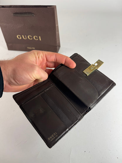 Vintage Gucci Leather Wallet Brown