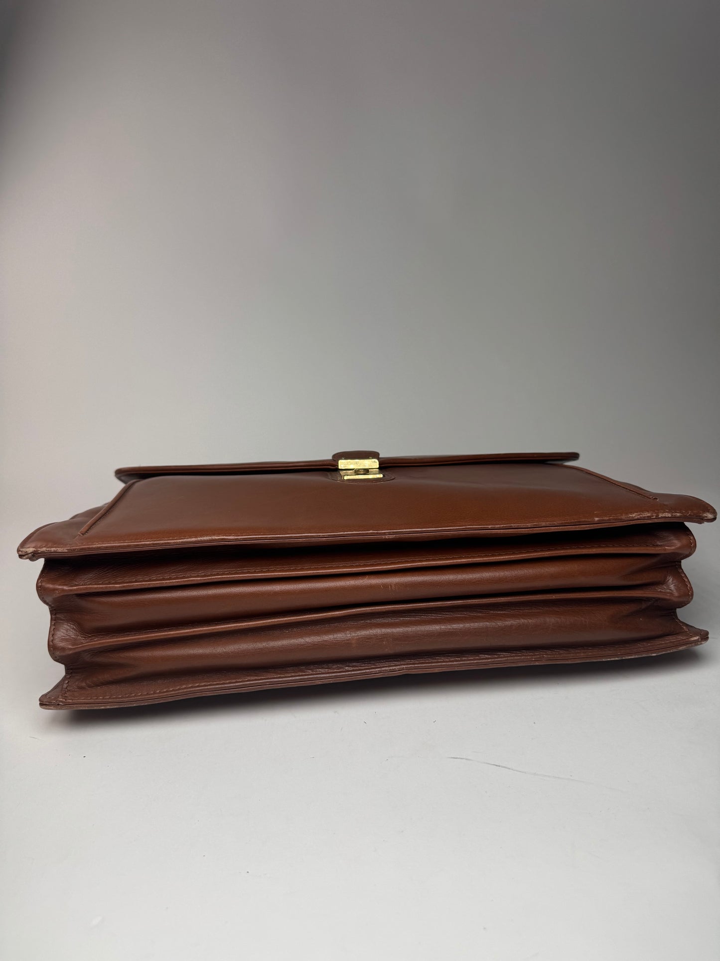 Vintage Balenciaga Leather Briefcase brown