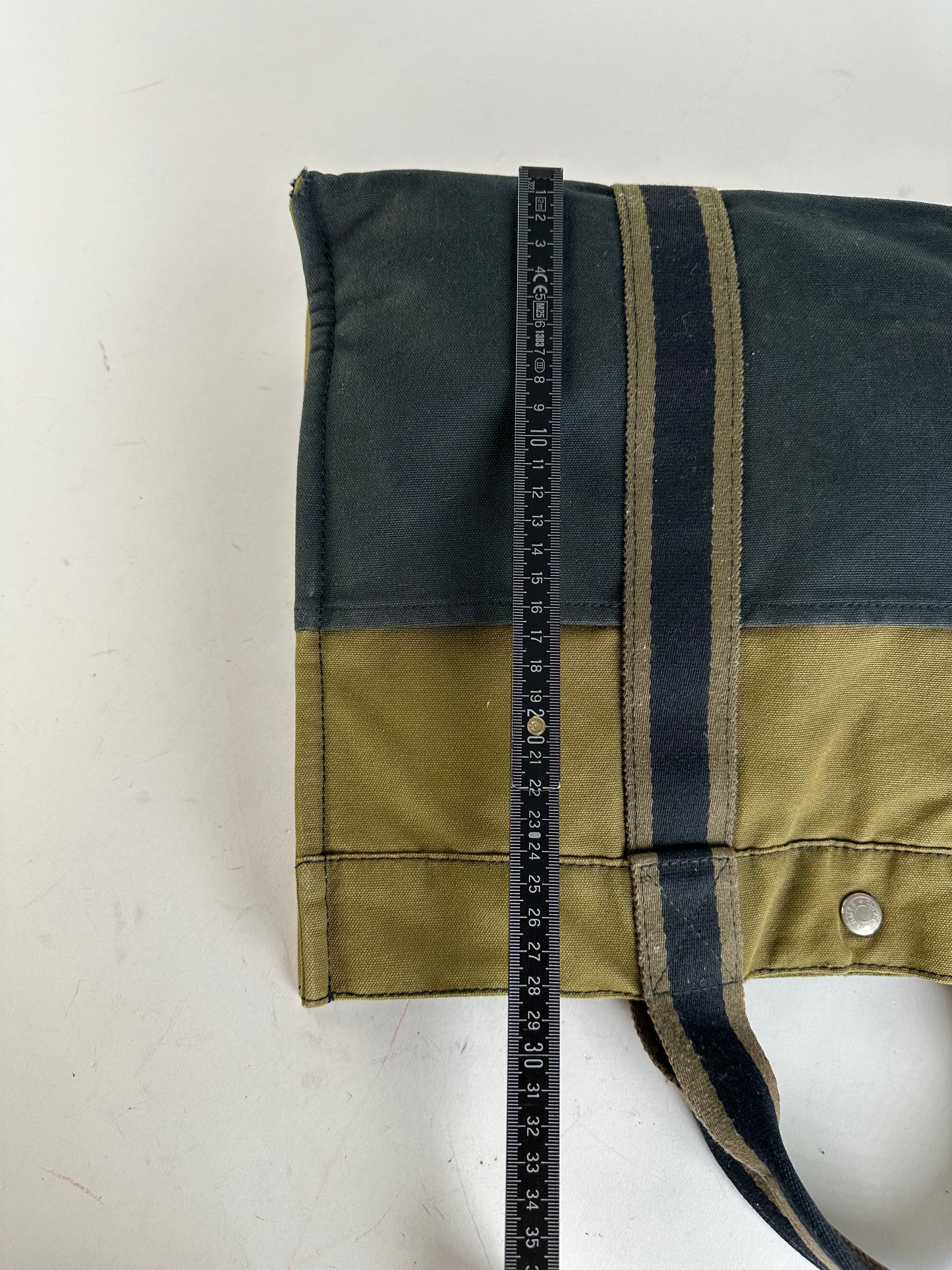 Vintage Hermès Fourre Tout Canvas Tote Khaki Black