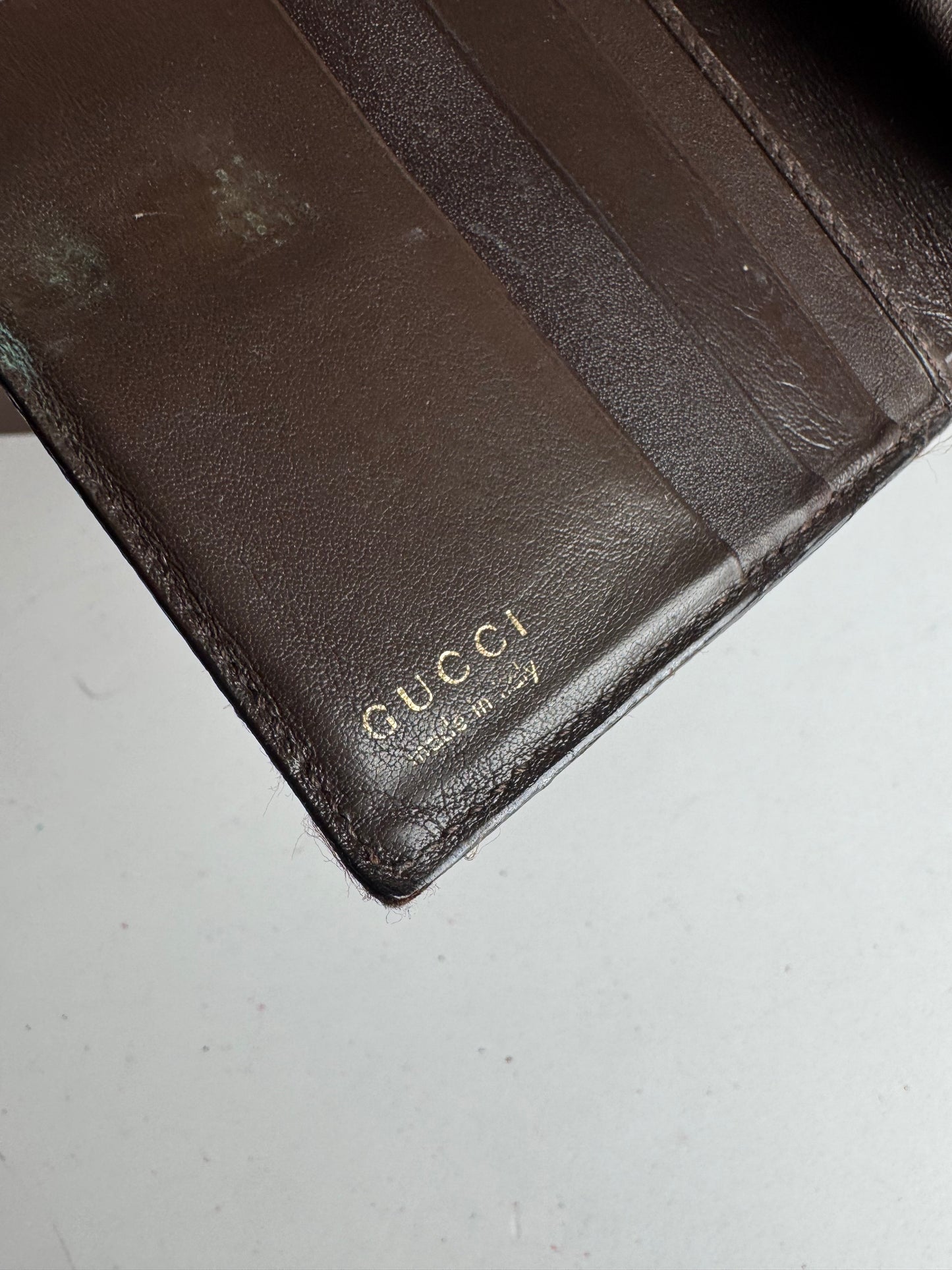 Vintage Gucci Leather Wallet Brown