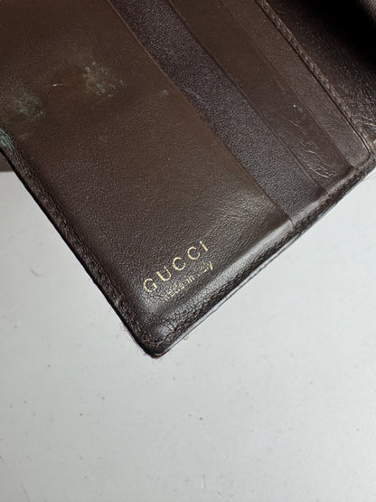 Vintage Gucci Leather Wallet Brown