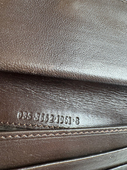 Vintage Gucci Leather Wallet Brown