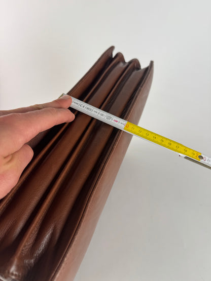 Vintage Balenciaga Leather Briefcase brown