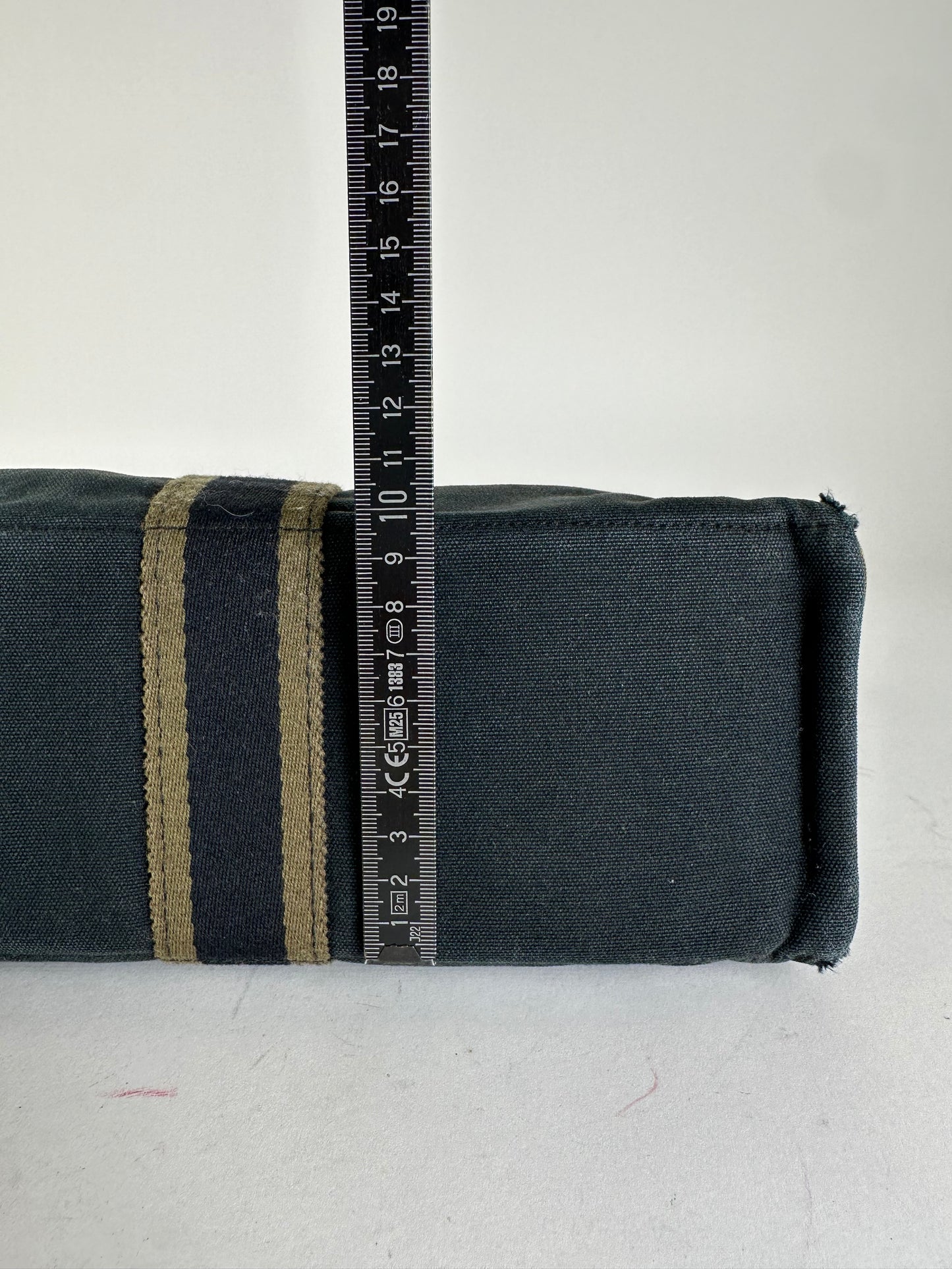 Vintage Hermès Fourre Tout Canvas Tote Khaki Black