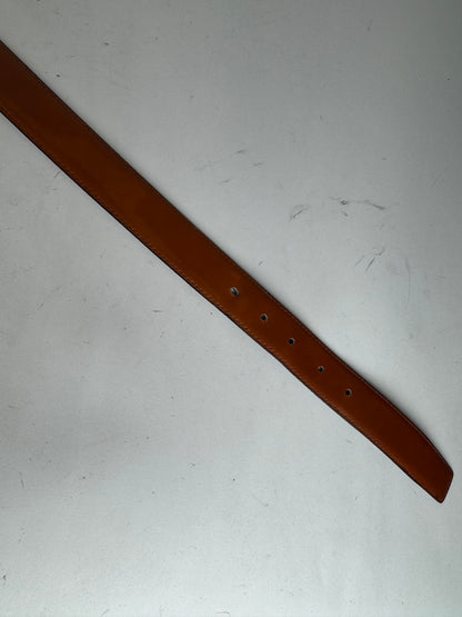 Vintage Celine Paris Leather Belt red