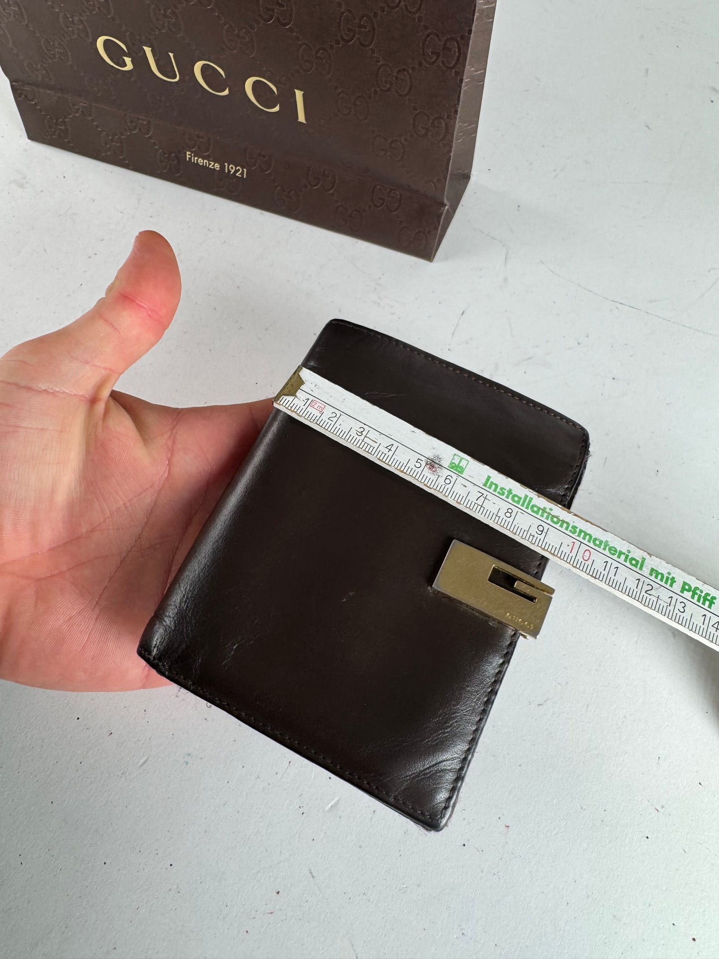 Vintage Gucci Leather Wallet Brown