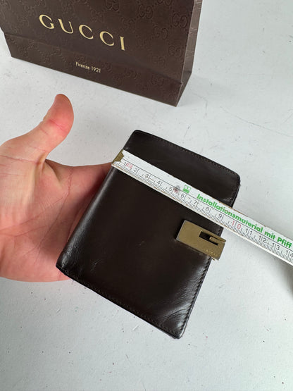 Vintage Gucci Leather Wallet Brown