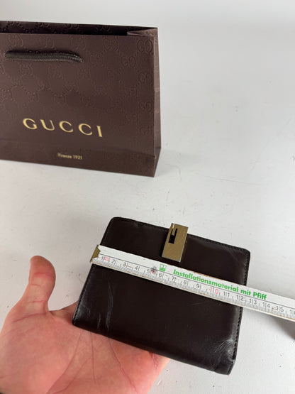 Vintage Gucci Leather Wallet Brown