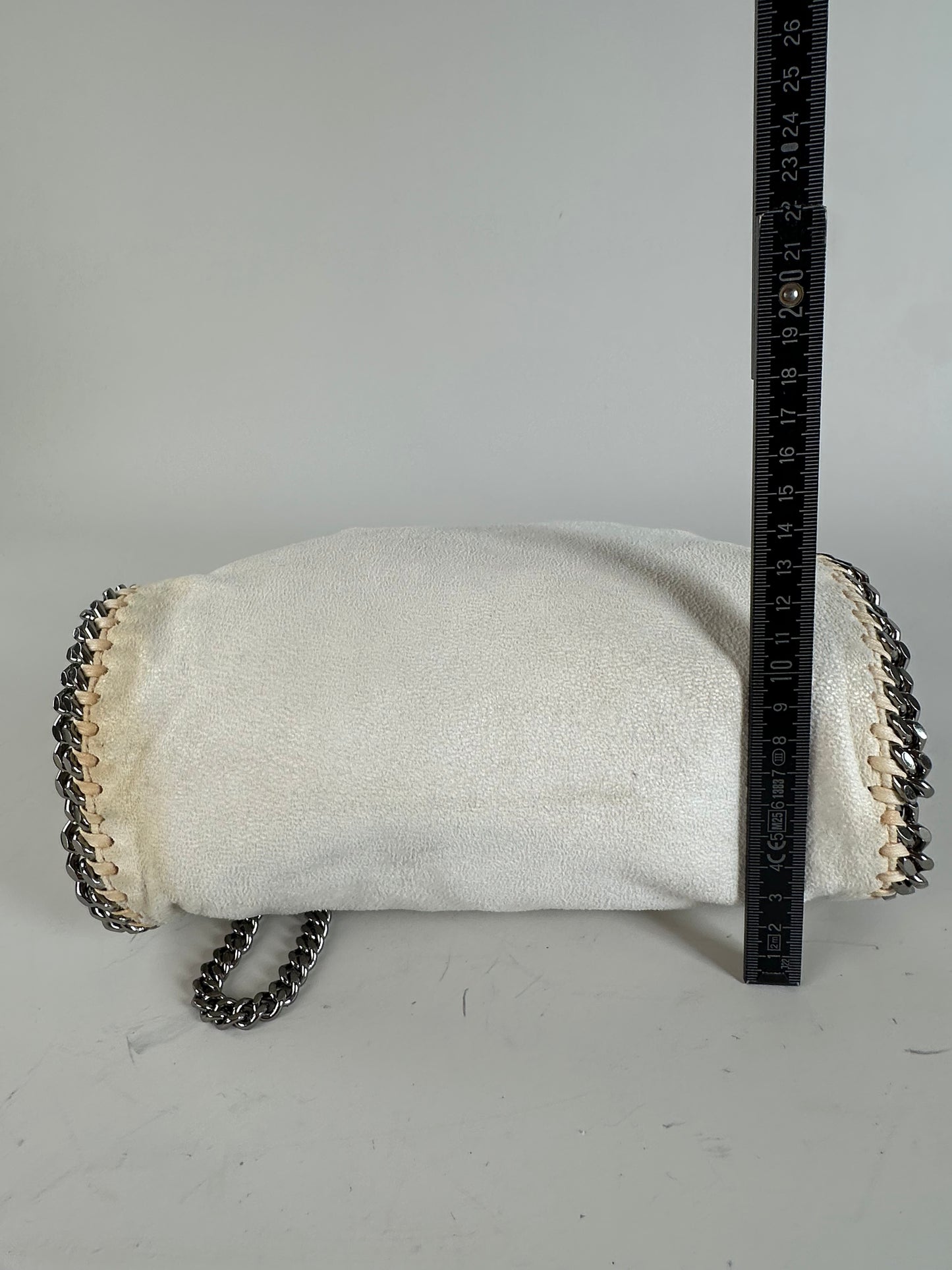 Vintage Stella Mc Cartney 2way Chain Strap Tote Bag White Beige