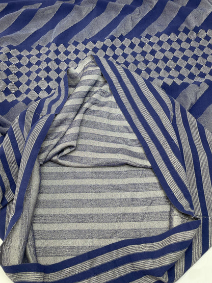 Vintage Pleats Please Issey Miyake Dress Navy Grey XXL