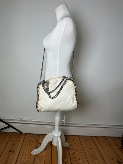 Vintage Stella Mc Cartney 2way Chain Strap Tote Bag White Beige