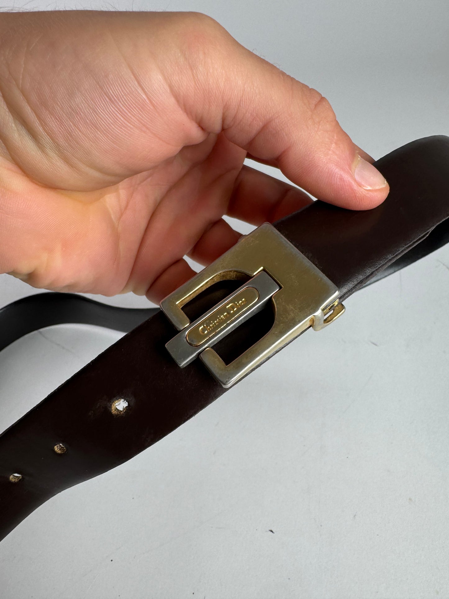 Vintage Dior leather belt