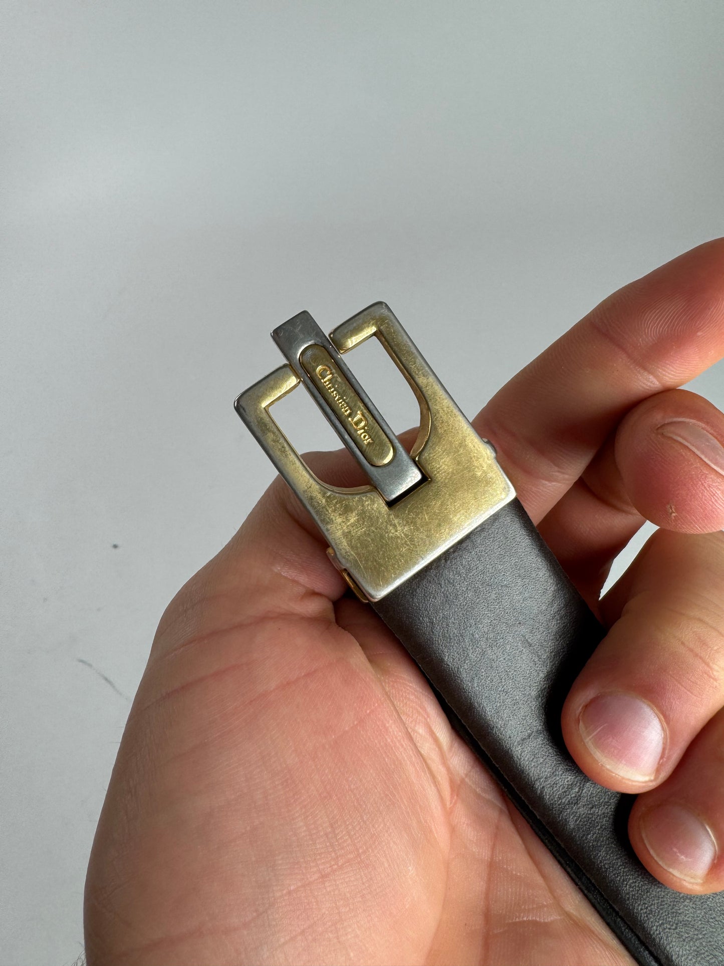 Vintage Dior leather belt