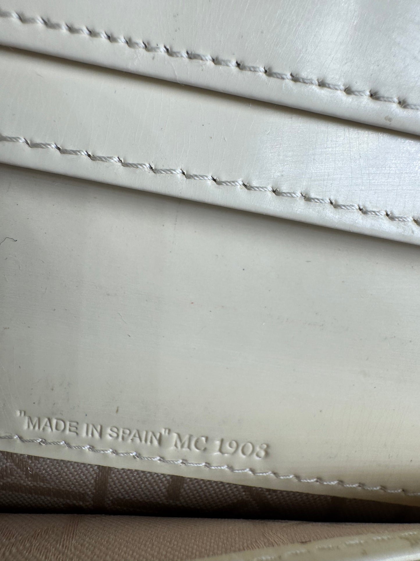 Vintage Dior Patent Leather Wallet White