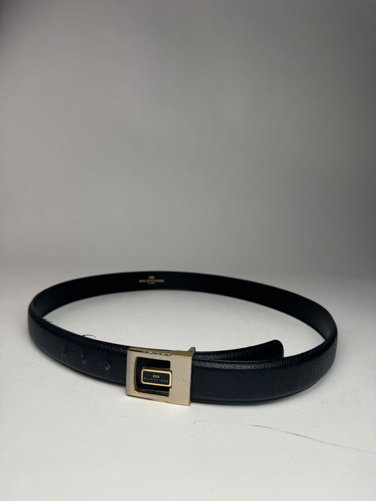 Vintage Balenciaga leather belt black