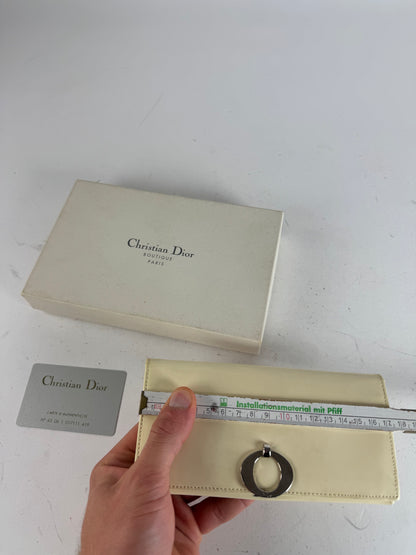 Vintage Dior Patent Leather Wallet White