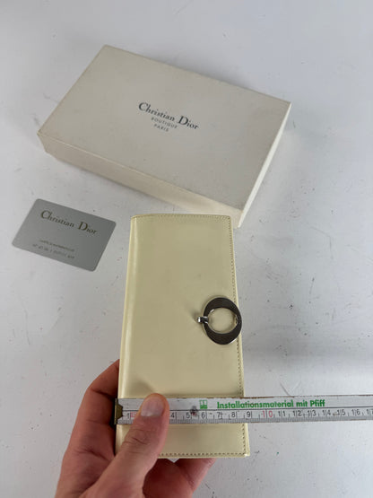 Vintage Dior Patent Leather Wallet White