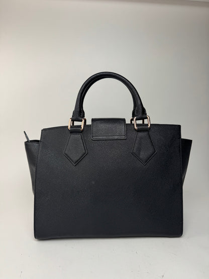 Sac vintage en cuir noir Vivienne Westwood