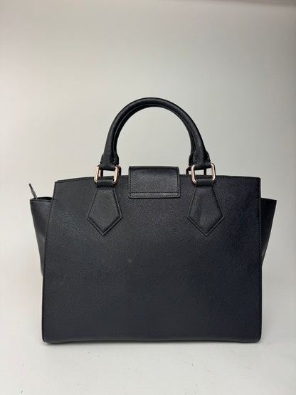 Sac vintage en cuir noir Vivienne Westwood