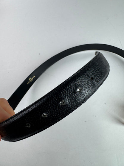 Vintage Balenciaga leather belt black