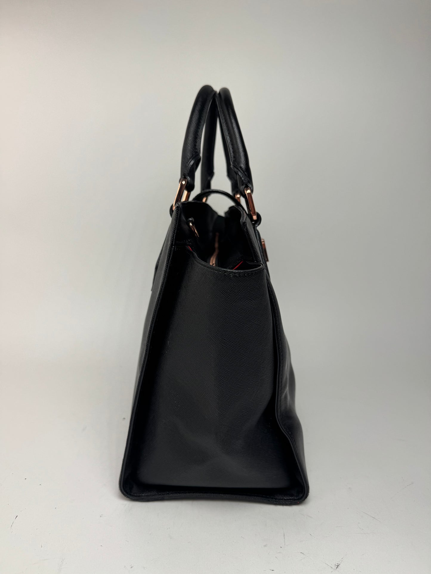 Sac vintage en cuir noir Vivienne Westwood