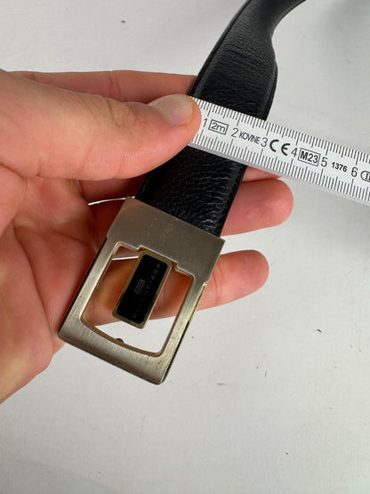 Vintage Balenciaga leather belt black