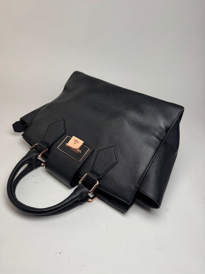 Sac vintage en cuir noir Vivienne Westwood