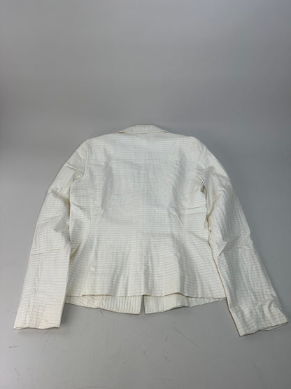Vintage Celine Cotton Silk Blazer Cream M