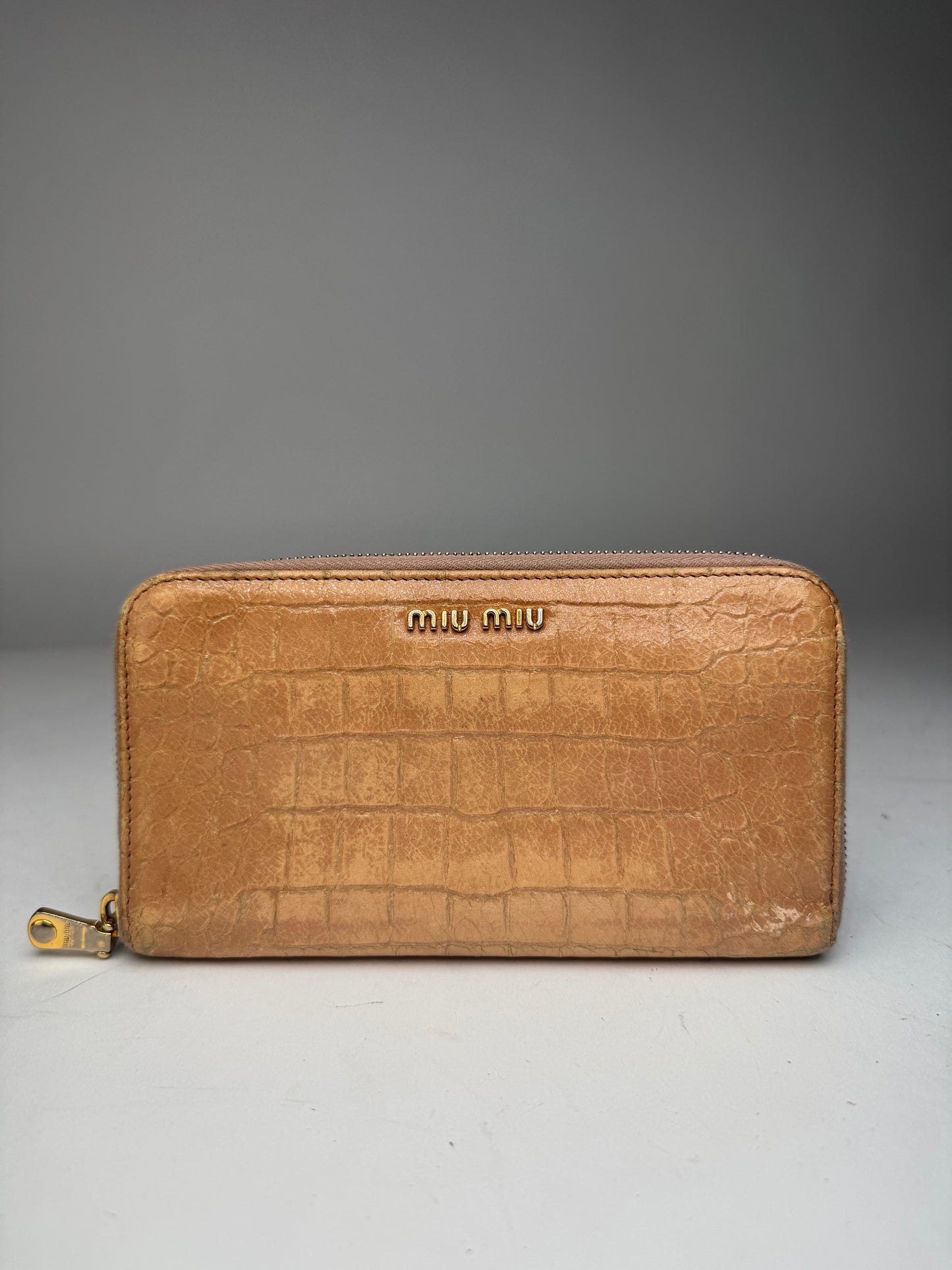 Vintage Miu miu leather wallet brown