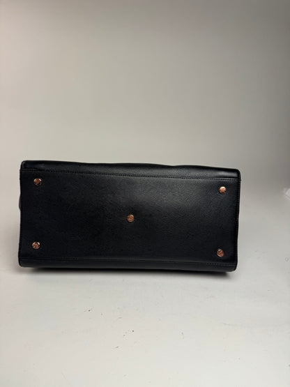 Sac vintage en cuir noir Vivienne Westwood