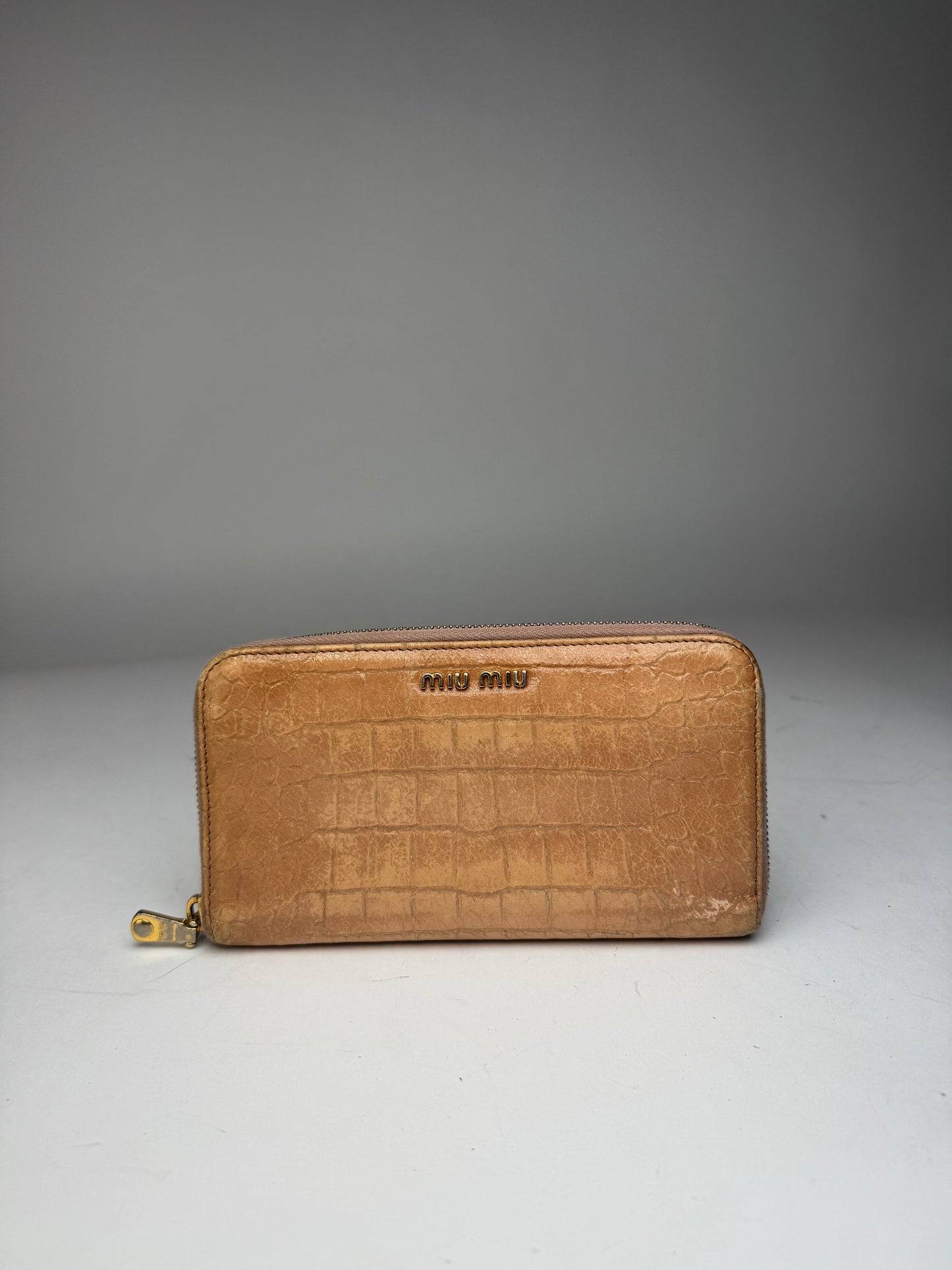 Vintage Miu miu leather wallet brown