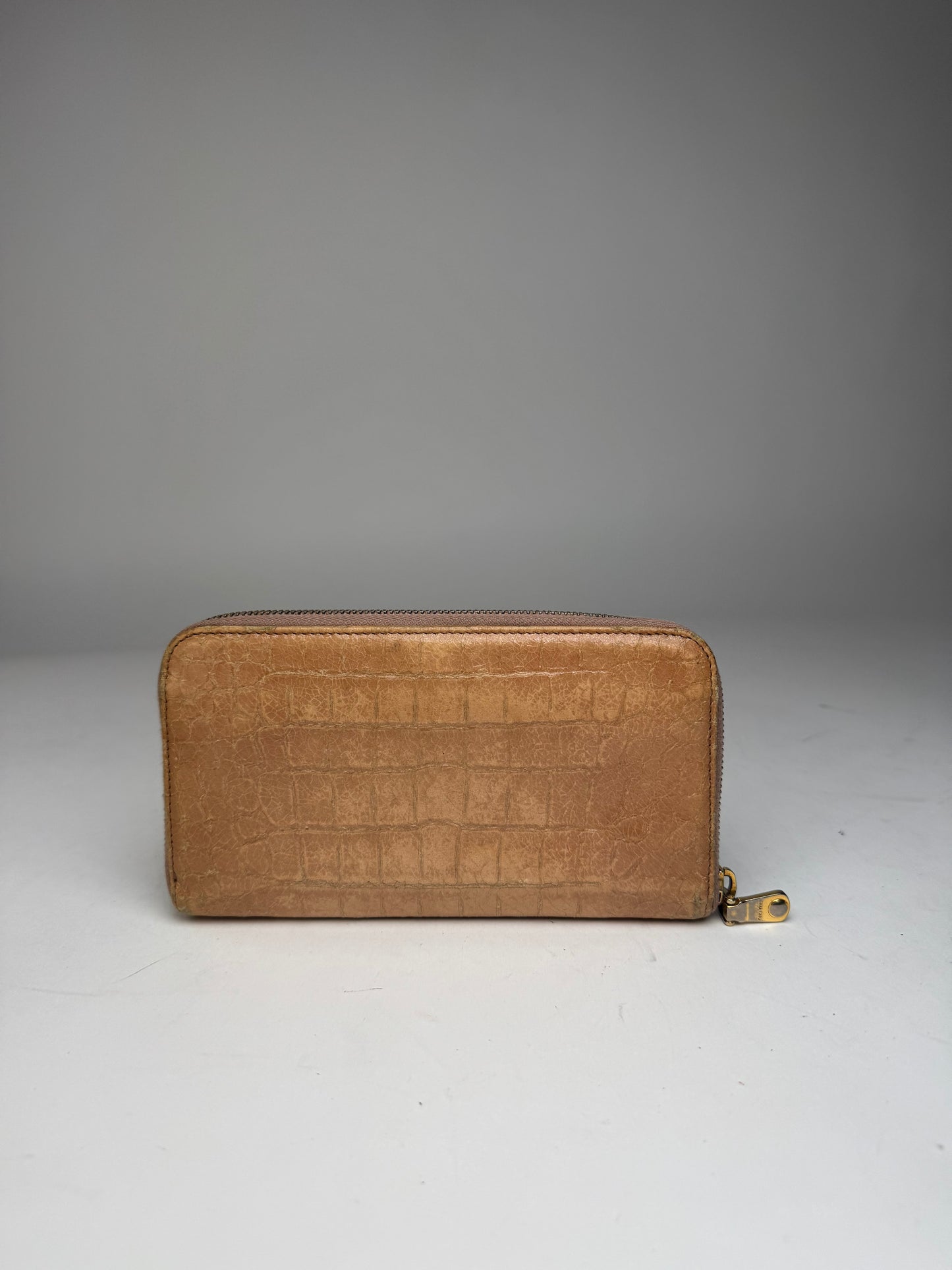 Vintage Miu miu leather wallet brown