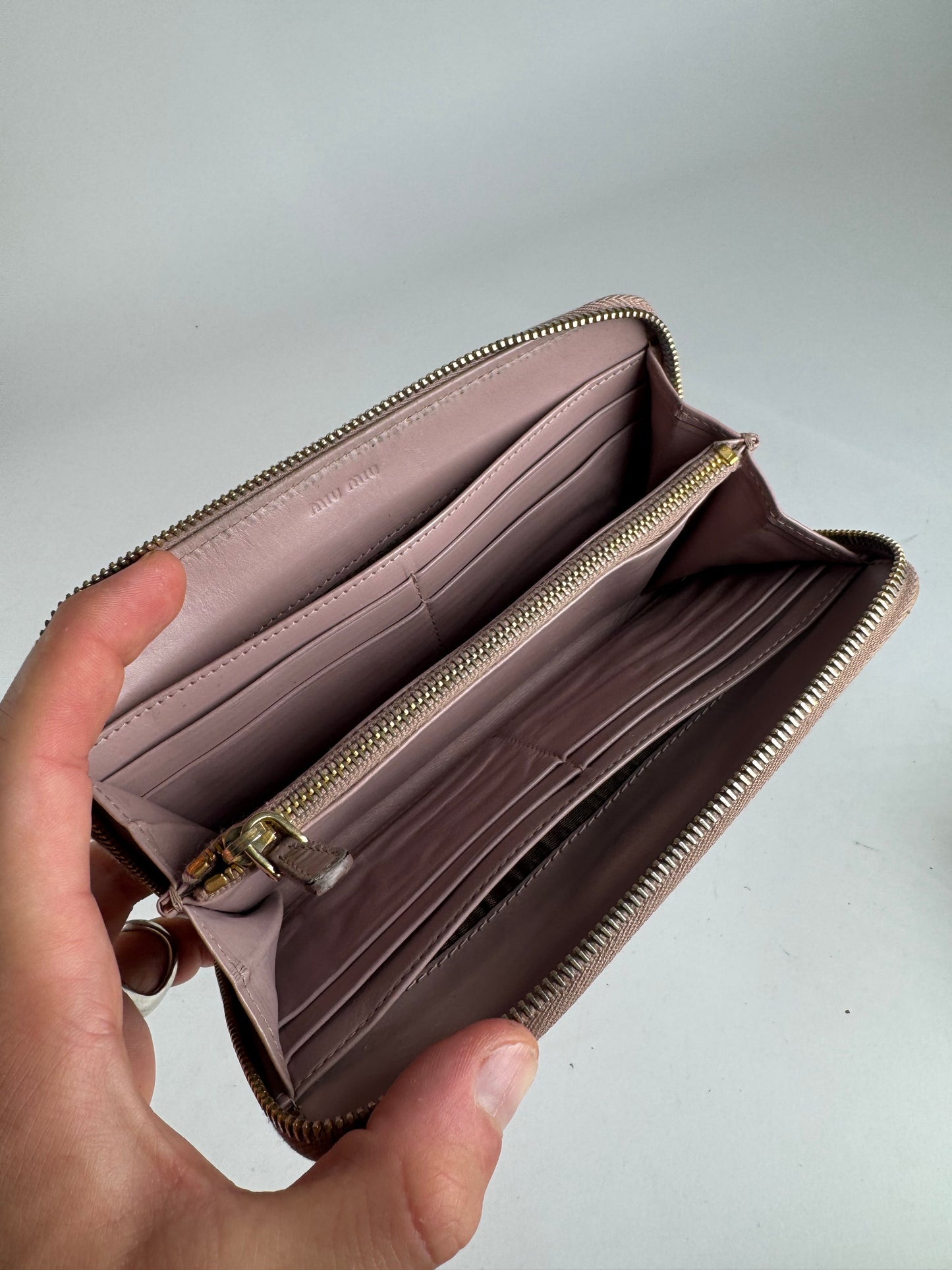 Vintage Miu miu leather wallet brown