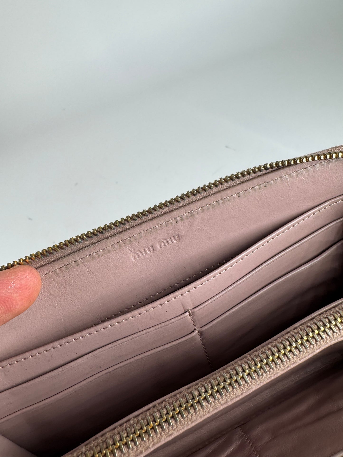 Vintage Miu miu leather wallet brown