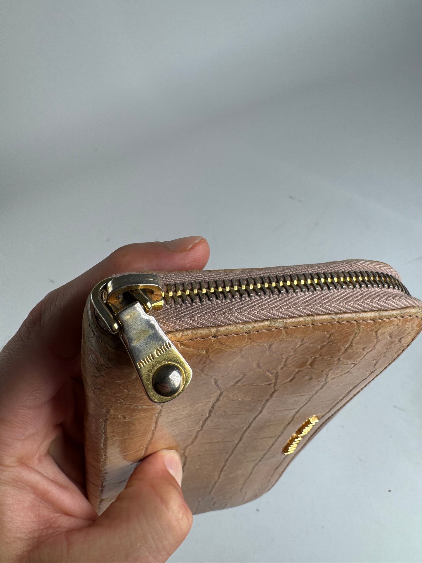 Vintage Miu miu leather wallet brown