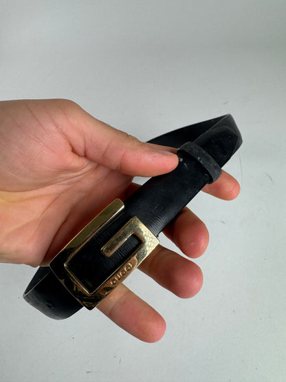 Vintage Gucci Leather belt black