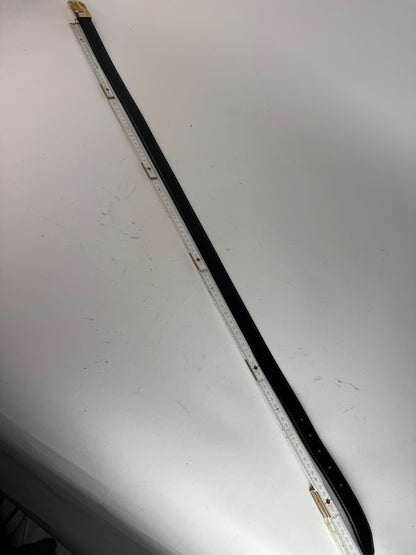 Vintage Celine Paris Leather Belt Black