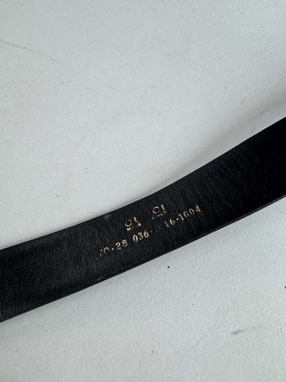 Vintage Gucci Leather belt black