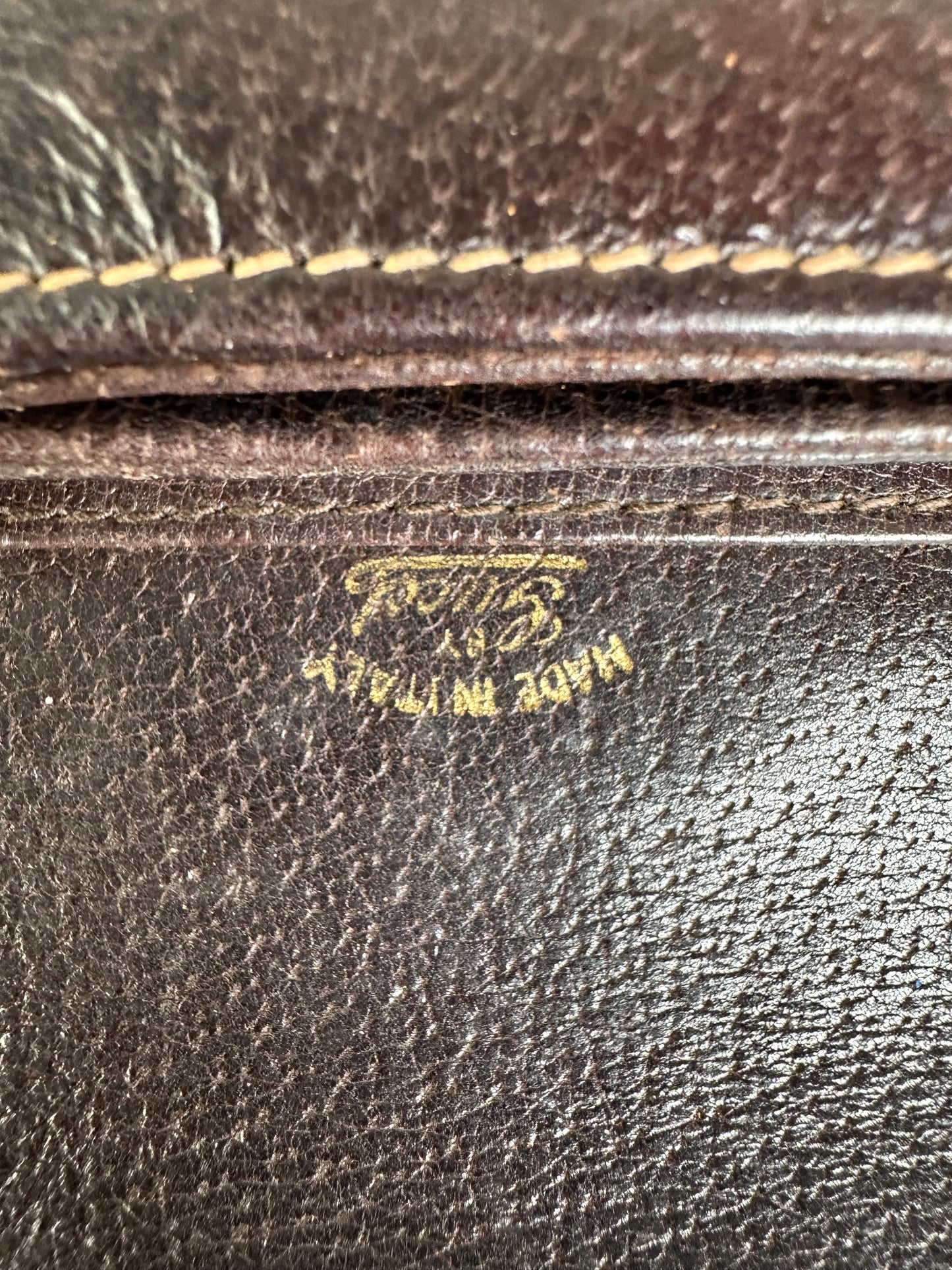 Vintage Gucci GG Supreme Shoulder Bag Beige Brown Gold