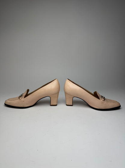 Vintage Gucci Horsebit Leather Pumps Pink EU36,5