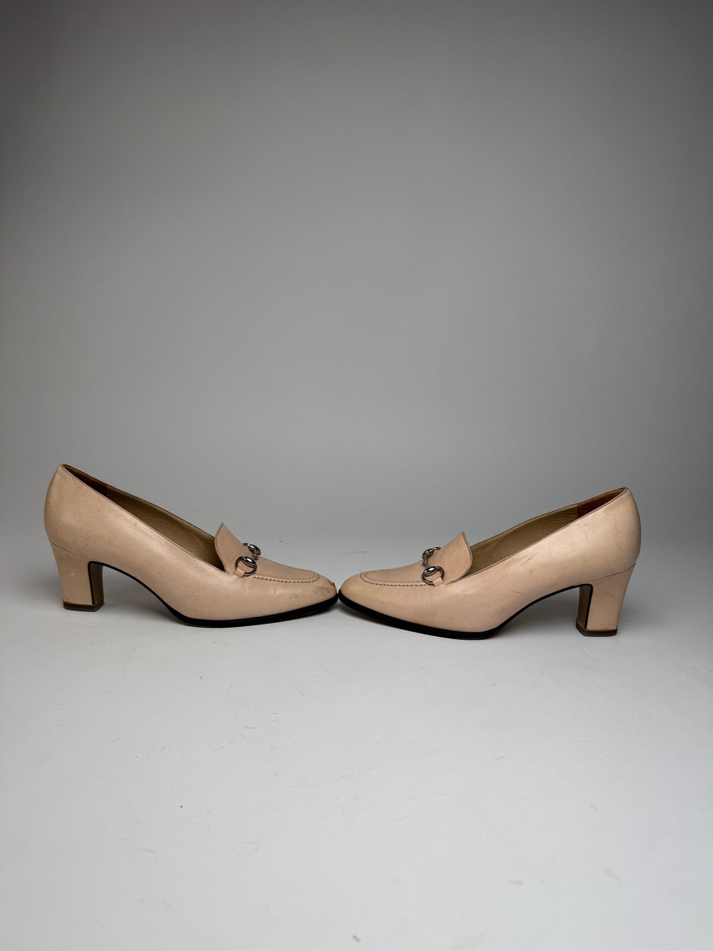 Vintage Gucci Horsebit Leather Pumps Pink EU36,5