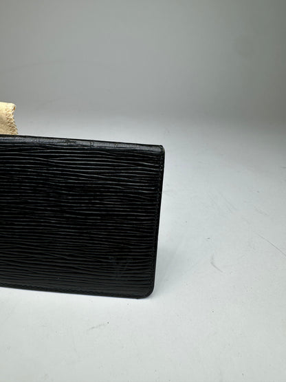 Vintage Louis Vuitton EPI Leather Card Holder Black