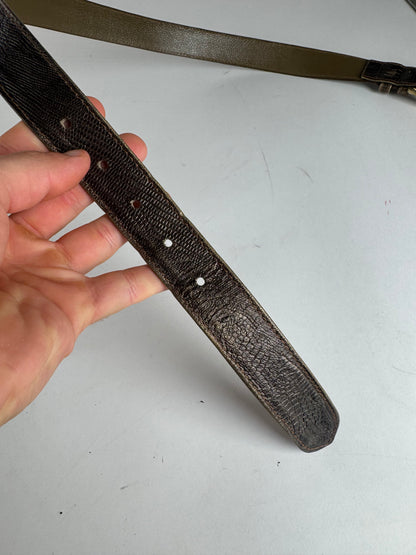 Vintage Gianni Versace Leather belt brown