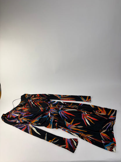 Vintage Emilio Pucci Long-Sleeve Wrap Dress Multicolor XS