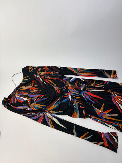 Vintage Emilio Pucci Long-Sleeve Wrap Dress Multicolor XS