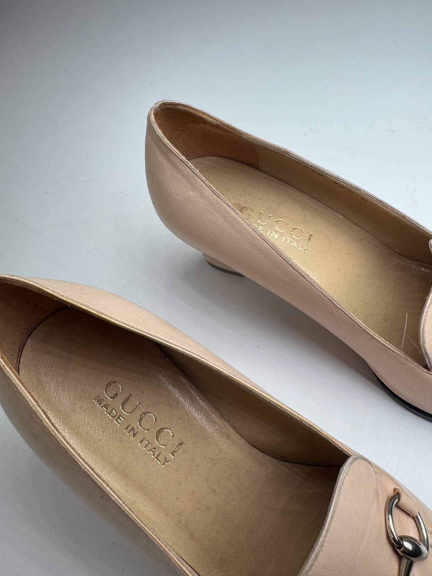 Vintage Gucci Horsebit Leather Pumps Pink EU36,5