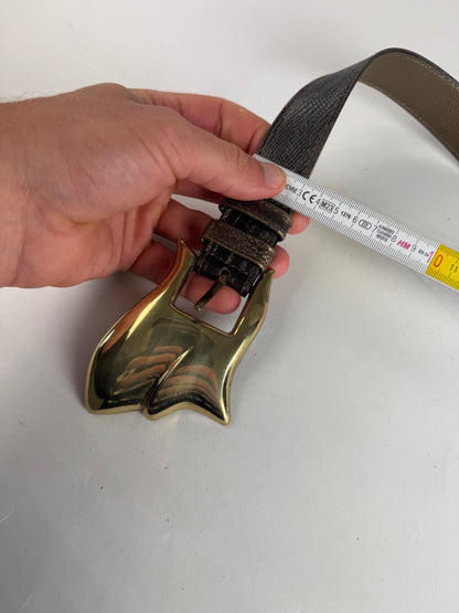 Vintage Gianni Versace Leather belt brown