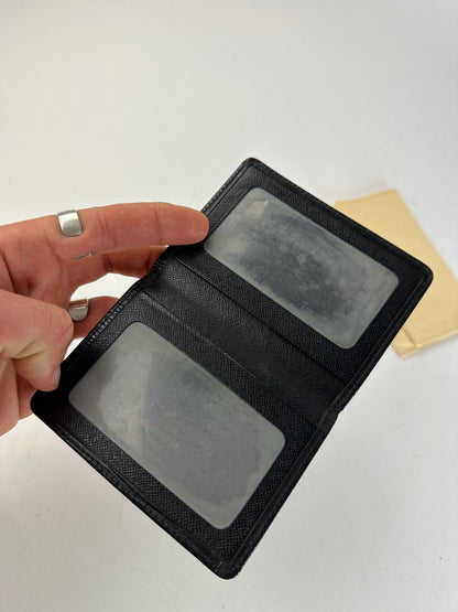 Vintage Louis Vuitton EPI Leather Card Holder Black