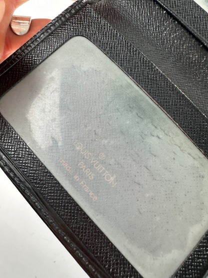 Vintage Louis Vuitton EPI Leather Card Holder Black