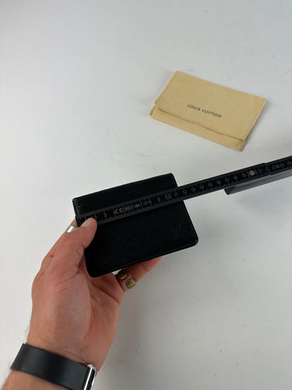 Vintage Louis Vuitton EPI Leather Card Holder Black